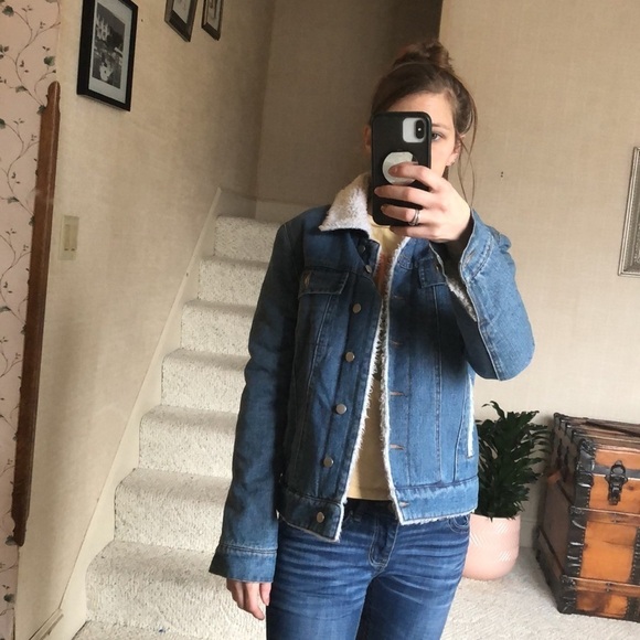 Honey Punch Fall Denim Sherpa Jacket - Picture 10 of 12